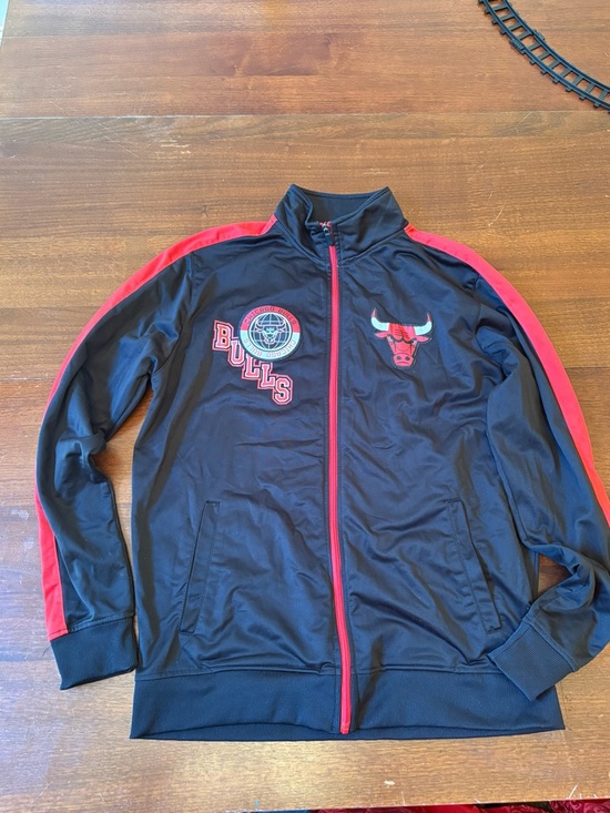 NBA Other - NBA Black Jacket with Red & Blue Logo Accents Size Large